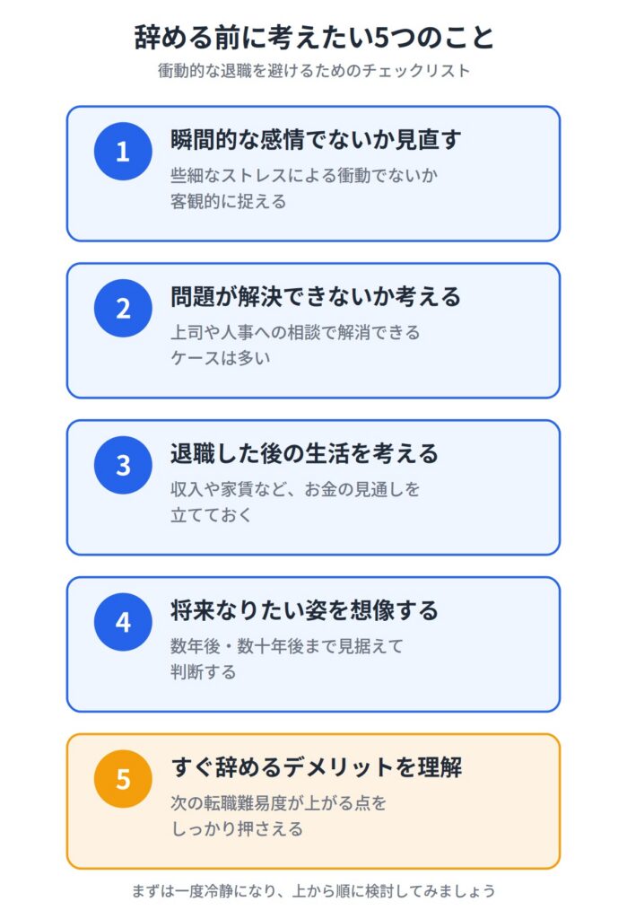 転職して1週間で辞めたい時に考えるべきこと