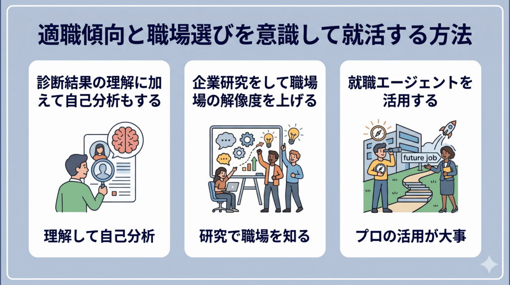 適職傾向と職場選びを意識して就活する方法