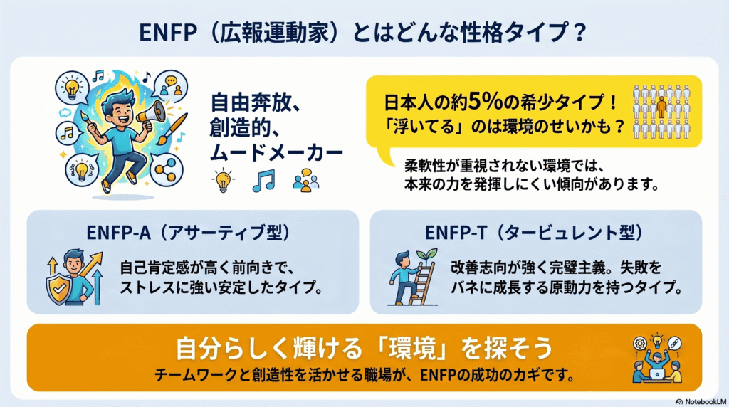 ENFP（広報運動家）とはどんな性格タイプ？