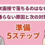 一次面接で落ちる原因と対策|次こそ通る準備5ステップ