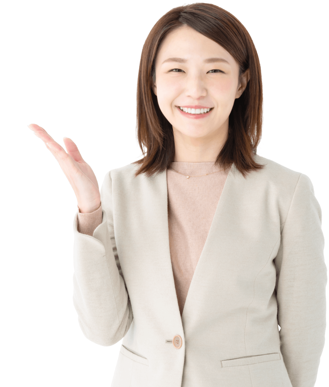 笑顔の女性