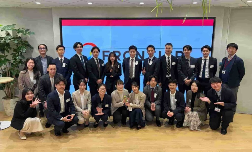 フロンティア株式会社様とキャリアスタート株式会社の集合写真
